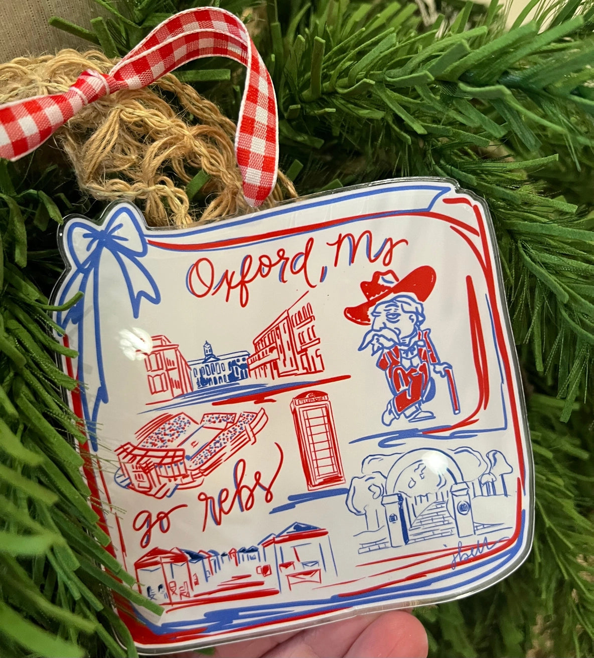 Oxford Acrylic Ornament