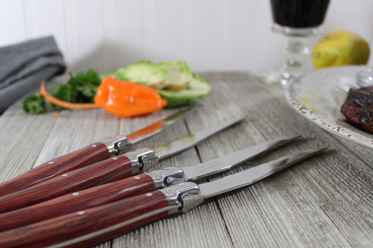Laguiole 4-Piece Pakkawood Steak Knives