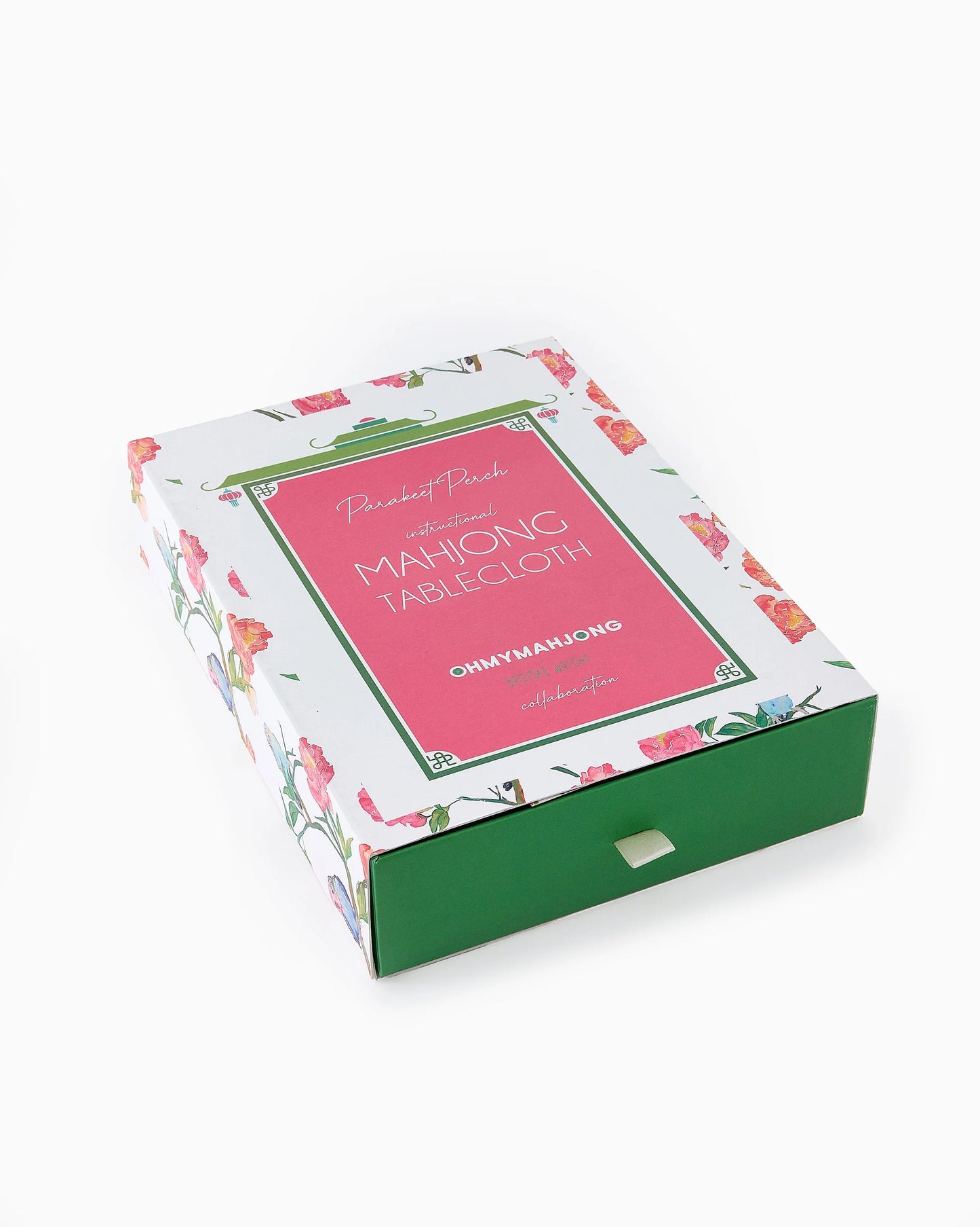 Parakeet Perch Instructional Mahjong Tablecloth