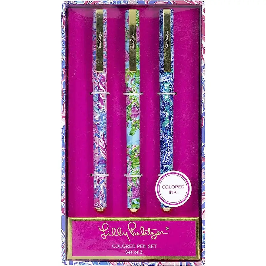 Lilly Pulitzer Colored Pen Set