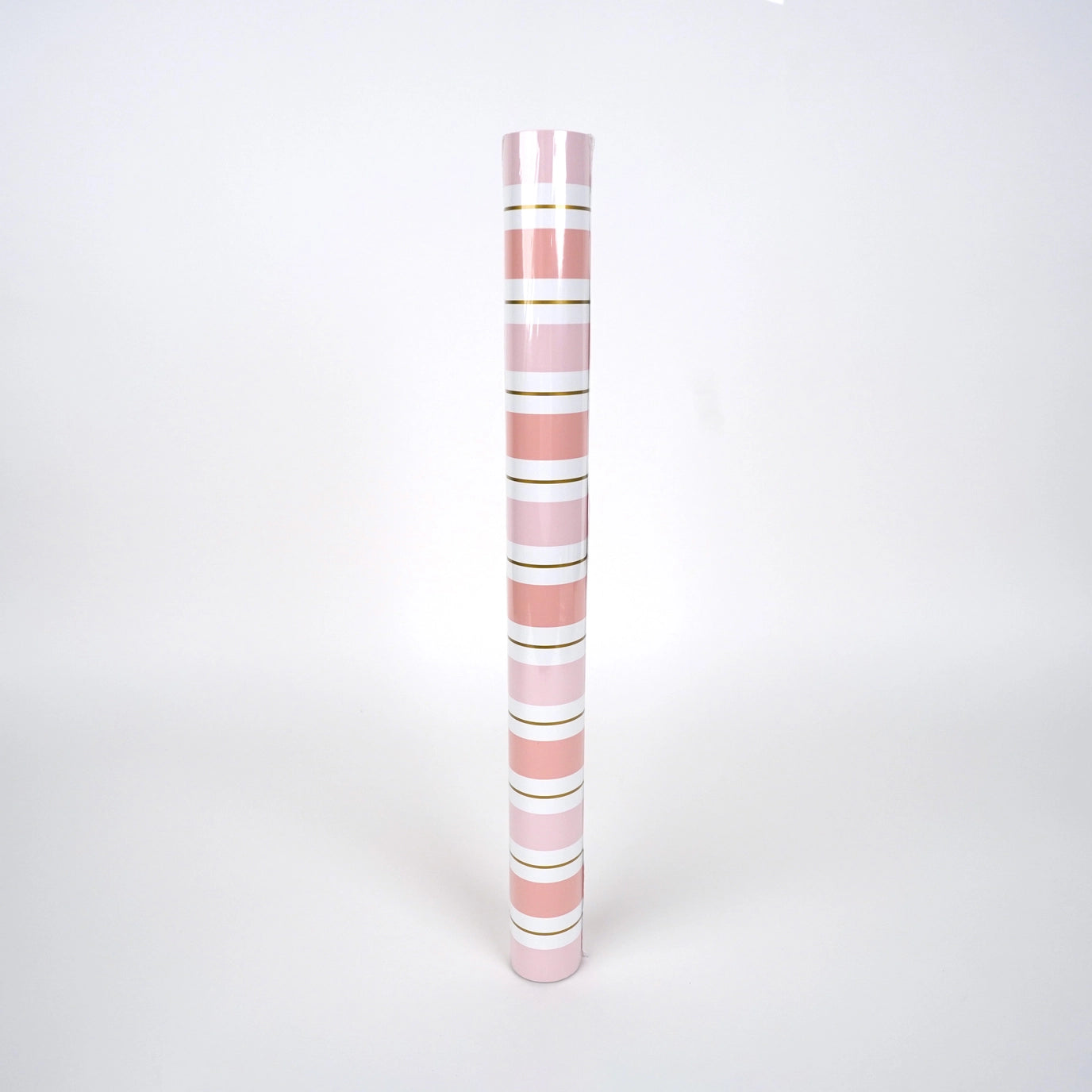 Pink Striped Paper Table Runner