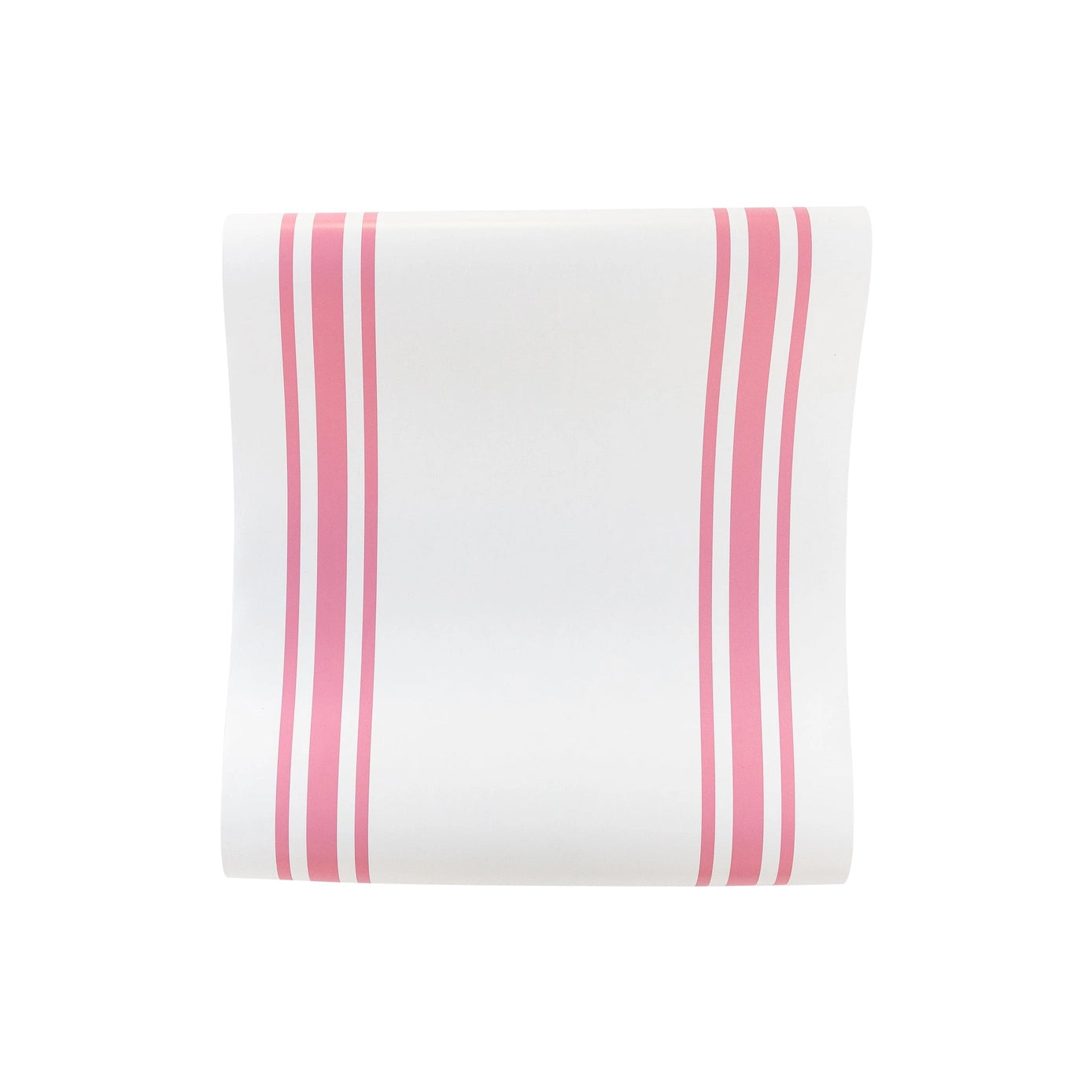 Pink Striped Paper Table Runner