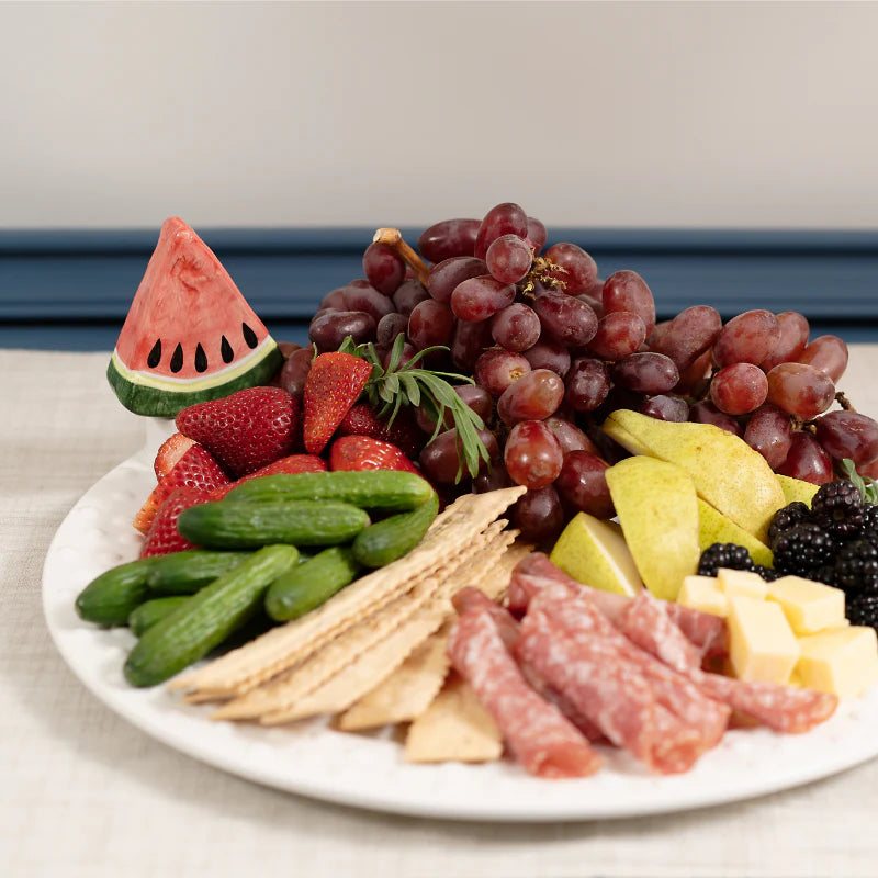 Glory Haus White Round Platter