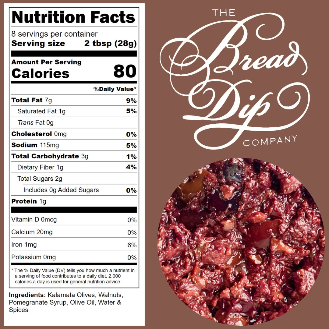 Pomegranate & Walnut All Natural Bread Spread & Dip