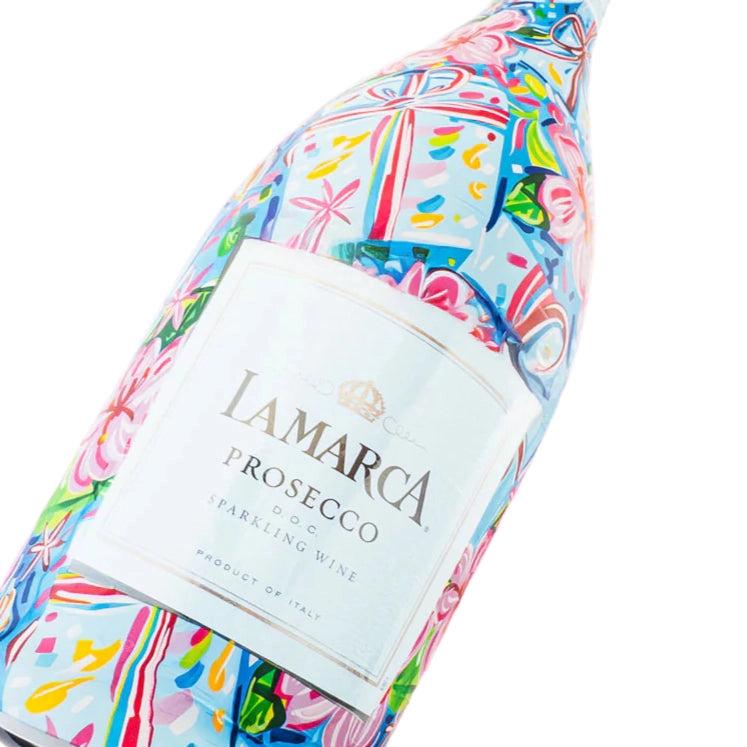 Beau Bottles Prosecco Wrap – Preppy Happy Birthday Brushed Presents