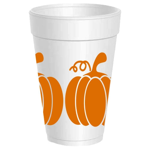 Pumpkin Foam Cups