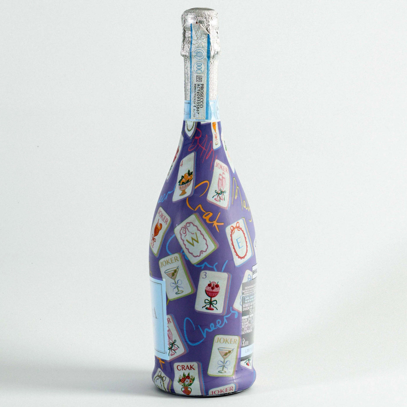 Beau Bottles Prosecco Wrap – Purple Mahjong
