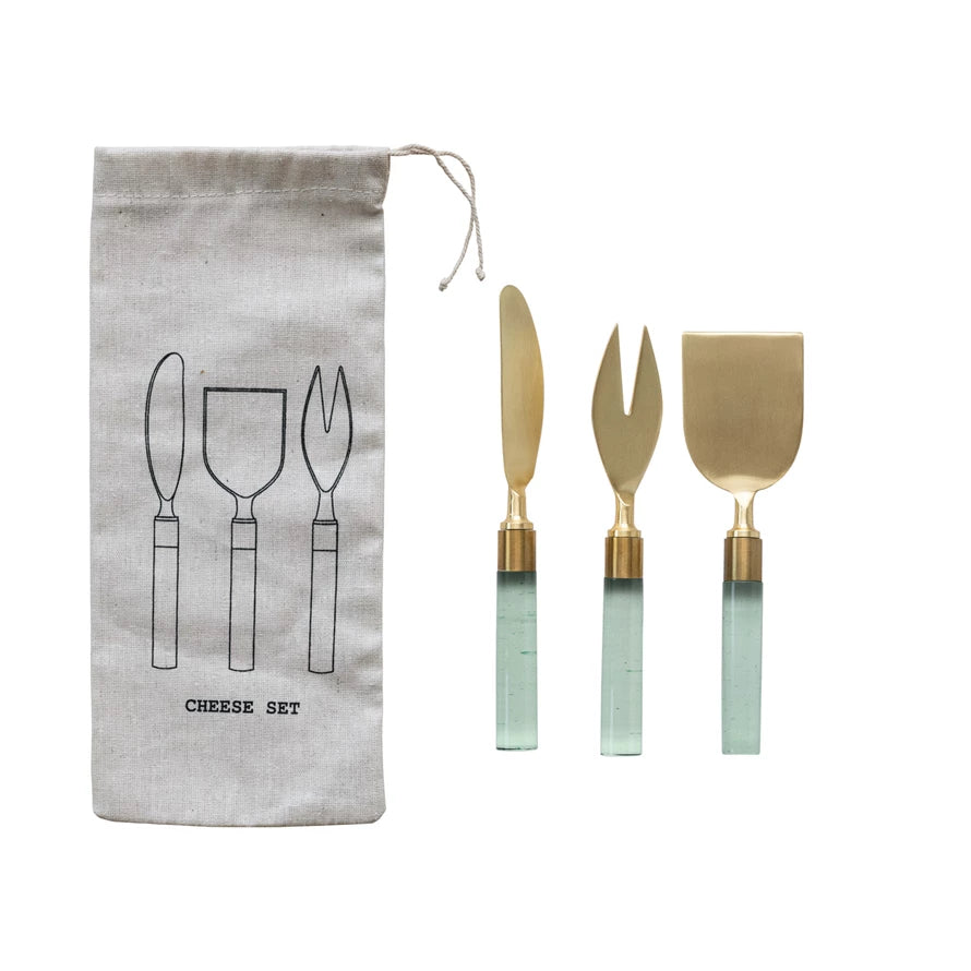 Resin Handle Cheese Utensil Set of 3