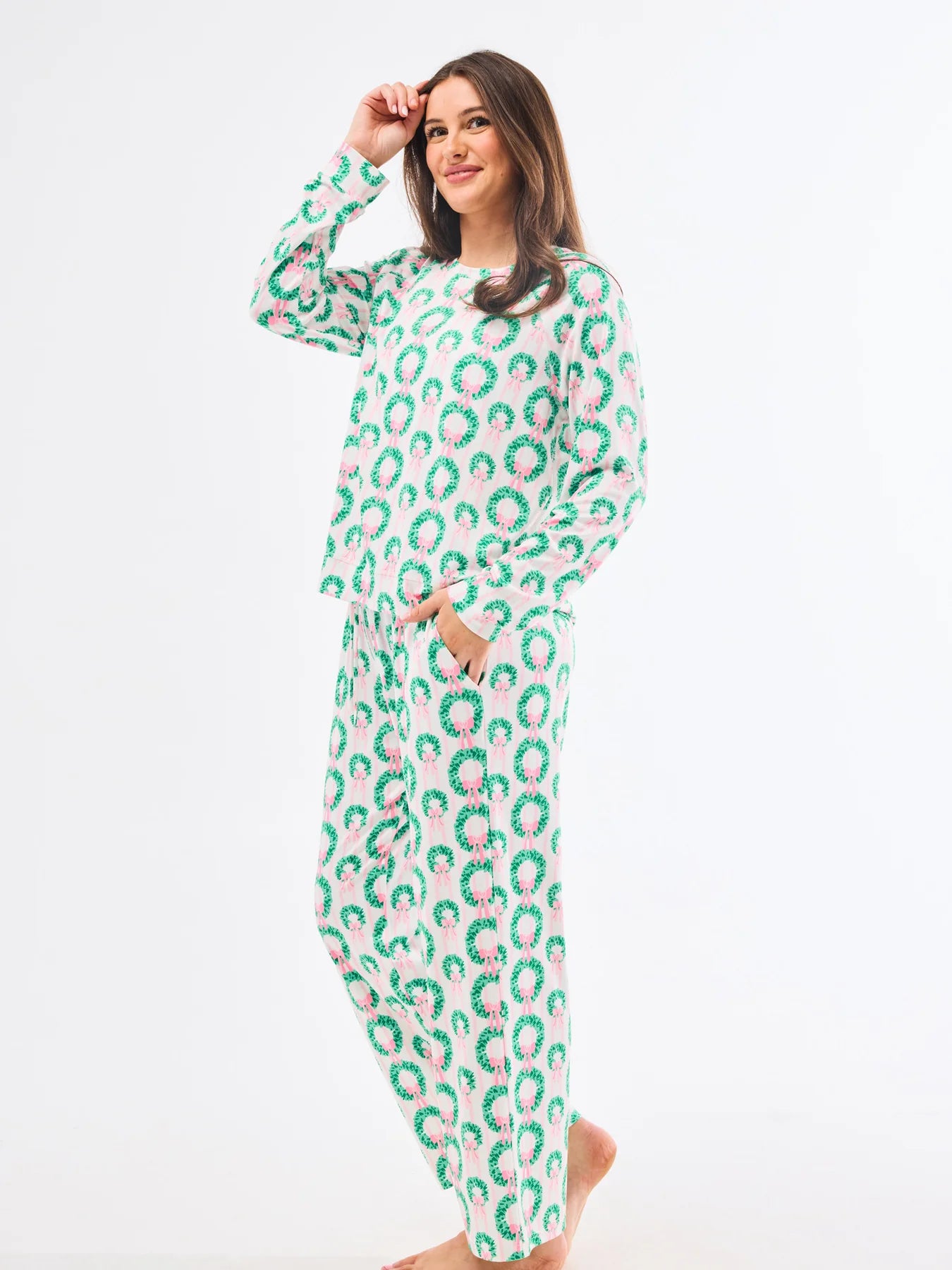 Women's Annie Pants Set – Rosy Wreaths