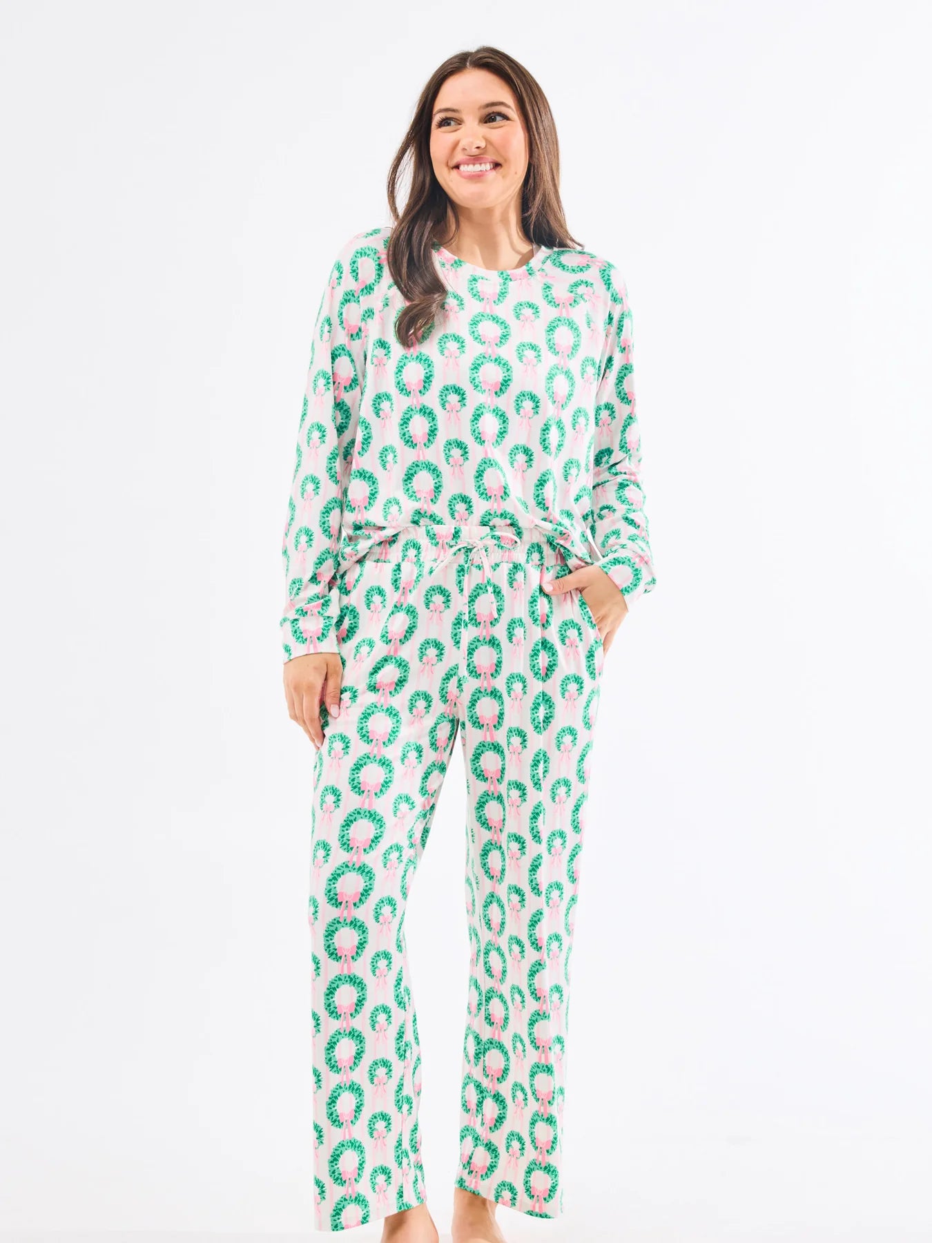 Women's Annie Pants Set – Rosy Wreaths