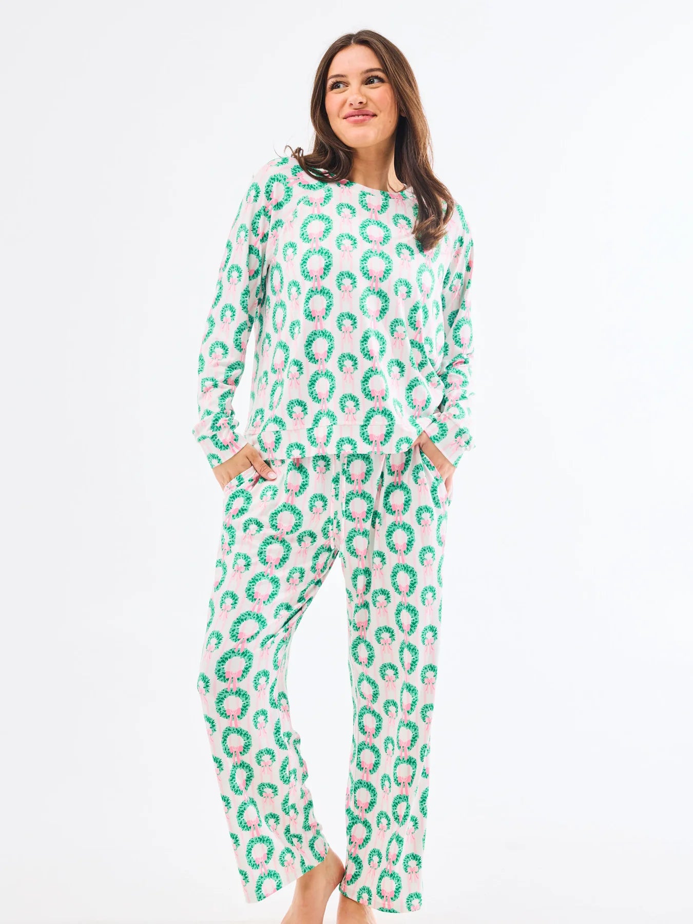 Women's Annie Pants Set – Rosy Wreaths