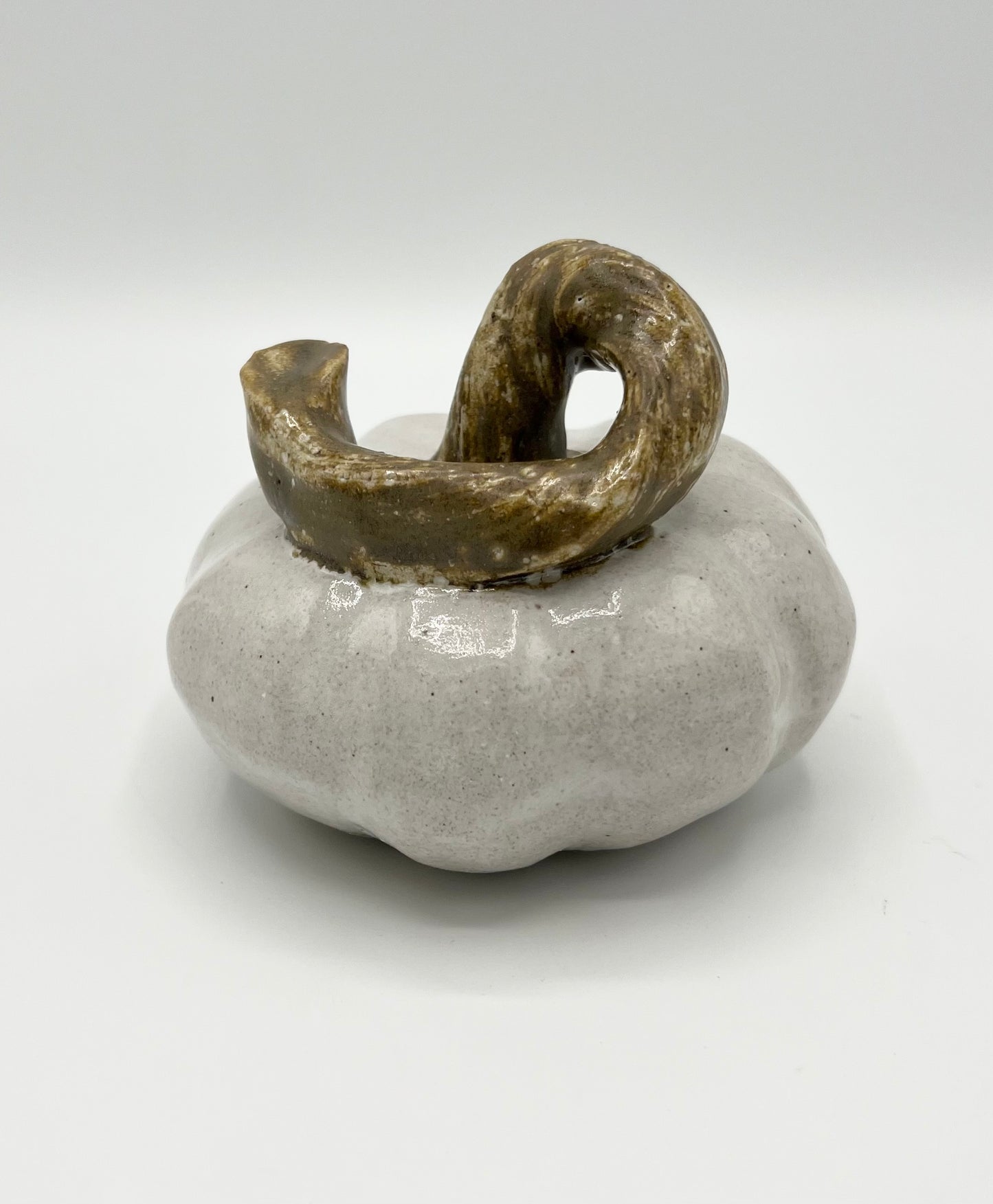 Natalie Harmeier Pottery White Fontaine Pumpkin