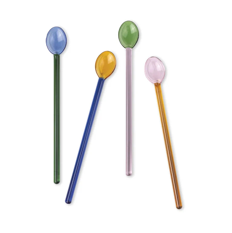 Suki Set of 4 Glass Spoons