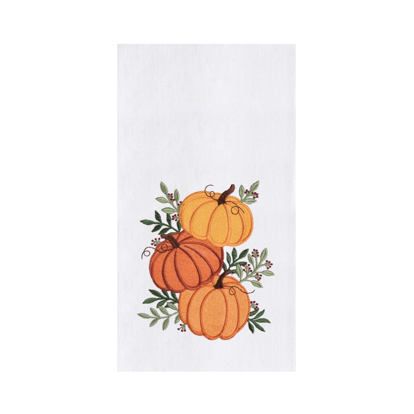 Stacked Pumpkin Trio Kitchen Towel