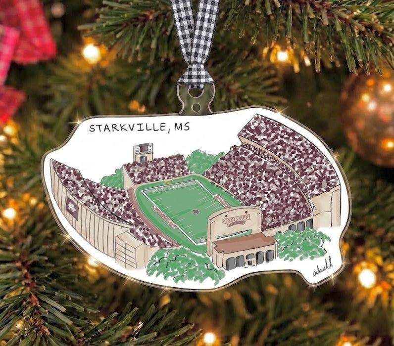 Mississippi State Stadium Acrylic Ornament