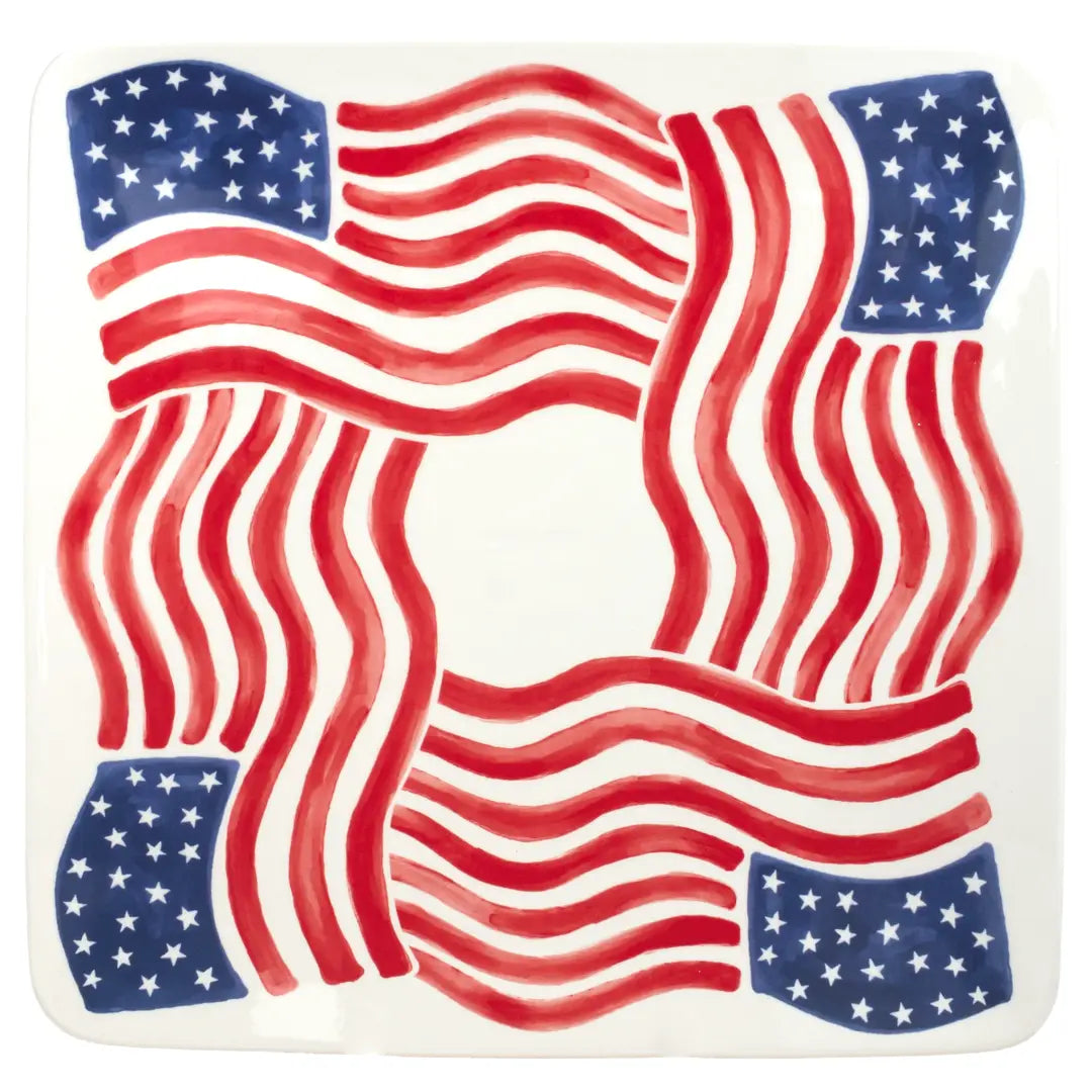 Stars & Stripes Square Platter