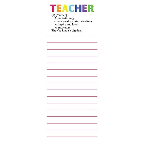 Teacher Magnetic Notepad