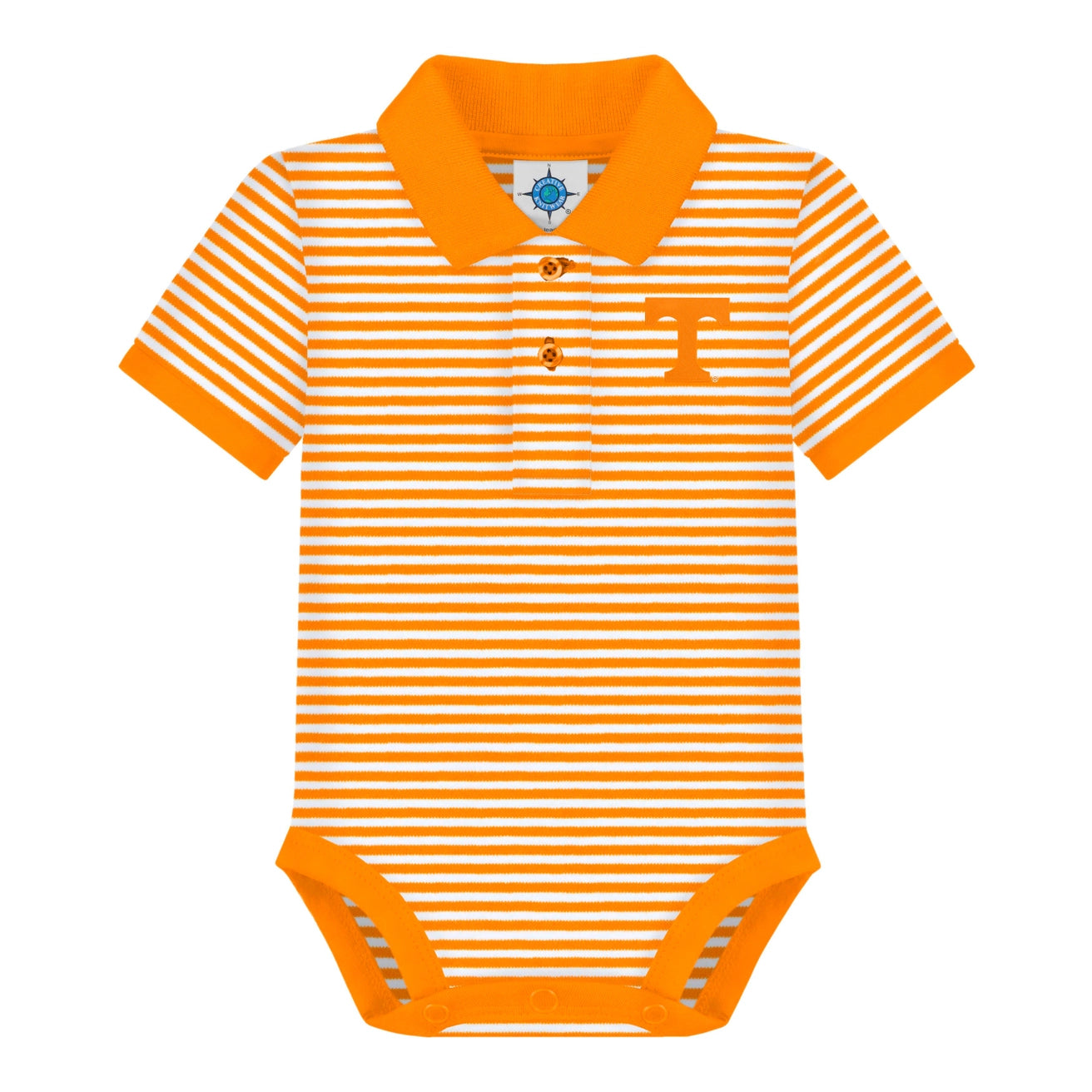 Tennessee Volunteers Striped Infant Polo Bodysuit