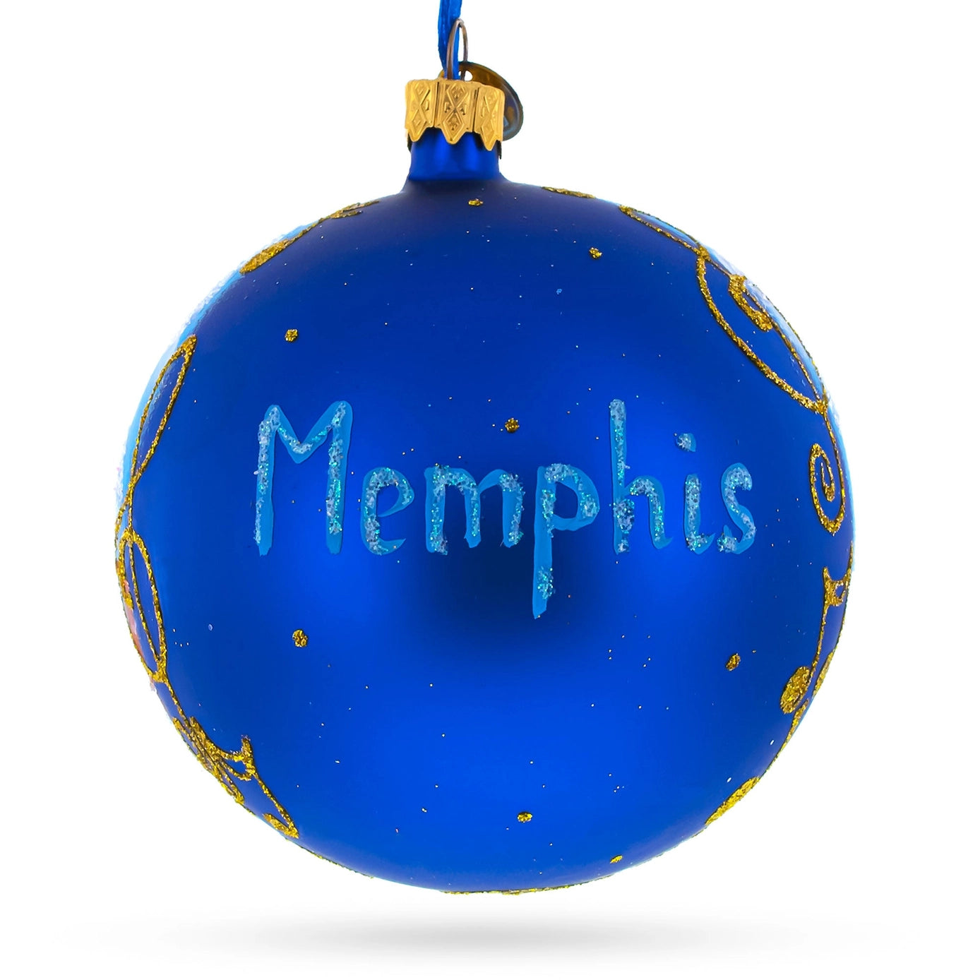 Memphis, Tennessee Glass Ornament