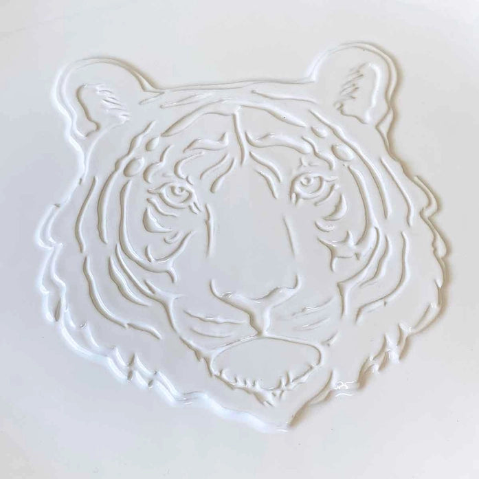 Go Get 'em Tiger Embossed Platter