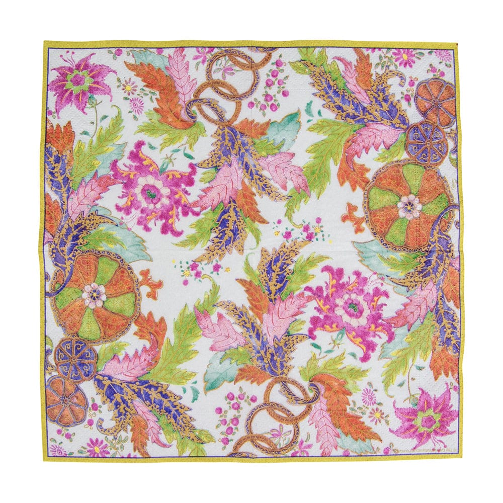 Tobacco Leaf Ivory Cocktail Napkins