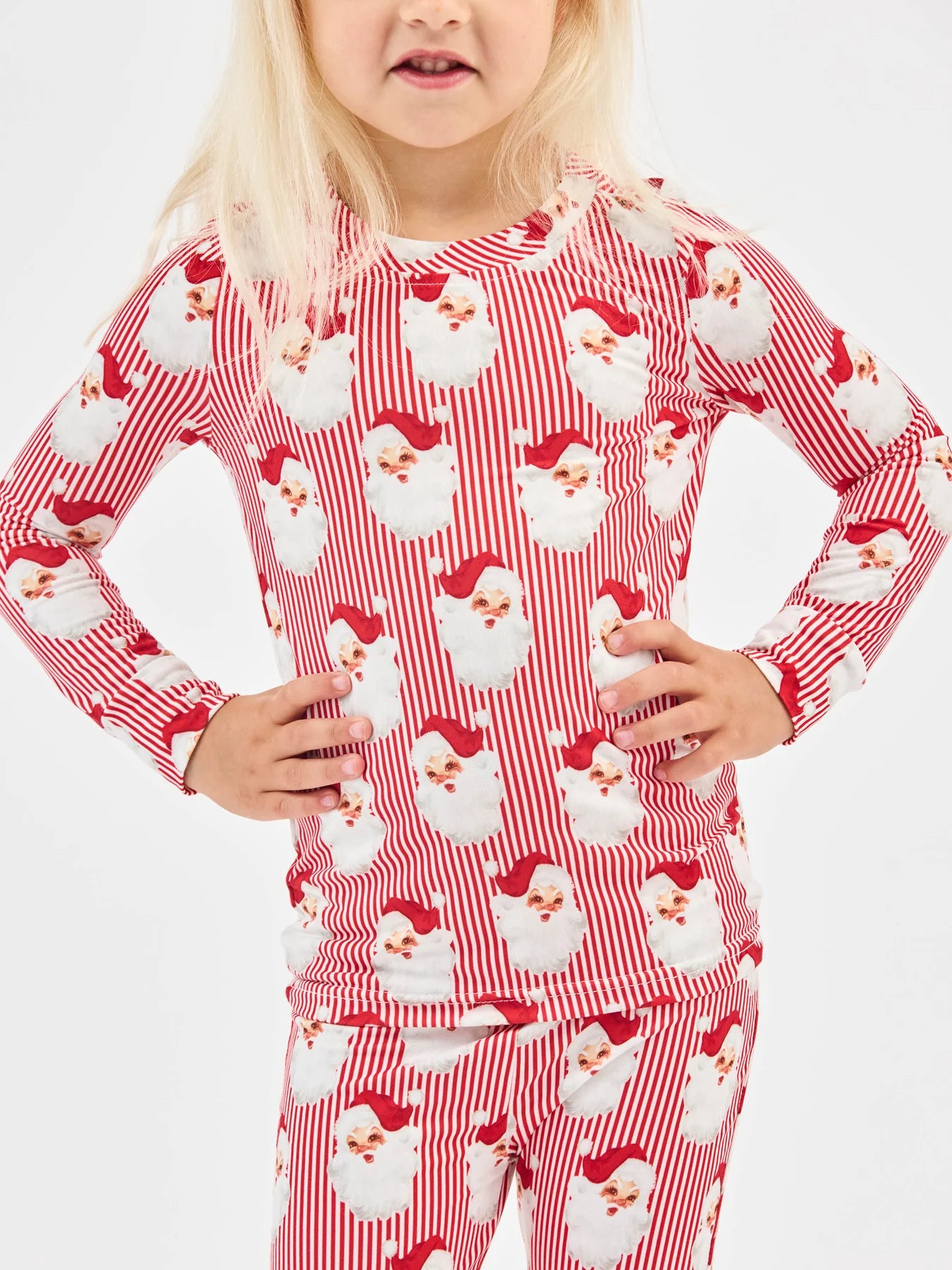 Toddler Pajama Set – Santa Baby Red