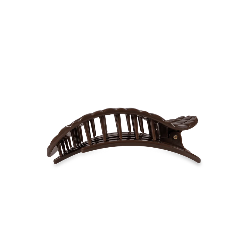 Teleties Truly Taupe Quilted Flat Round Hair Clip