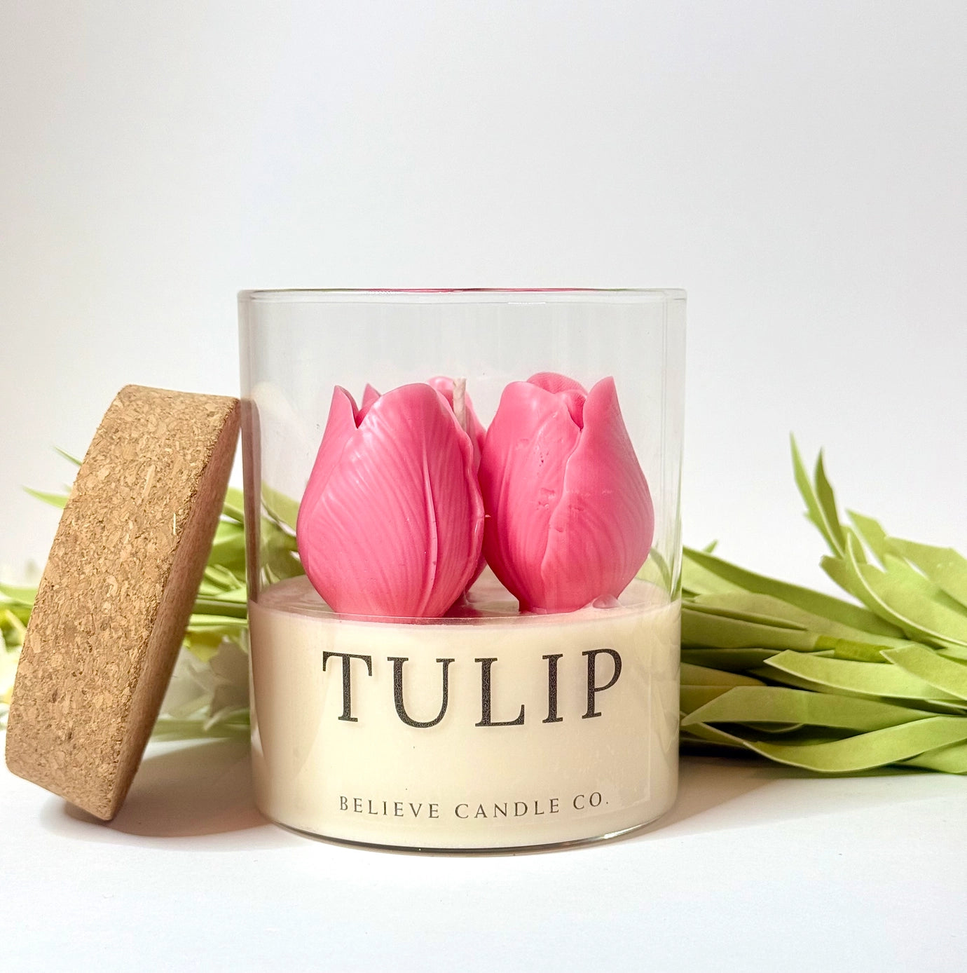 Believe Candle Co. Tulip Floral Candle