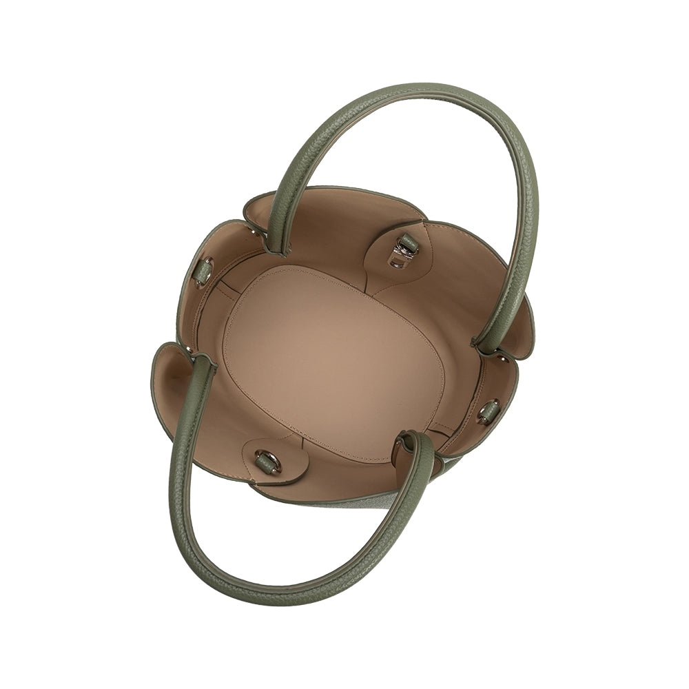 Tulip Moss Top Handle Bag