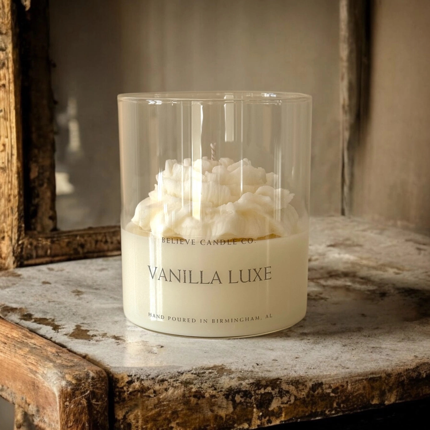 Believe Candle Co. Vanilla Luxe Floral Candle