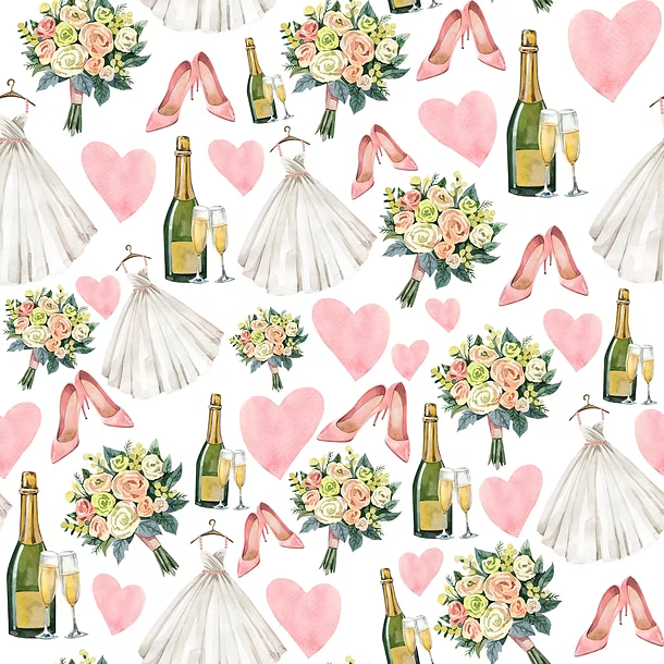 Beau Bottles Mini Prosecco Wrap Set – Wedding Romance
