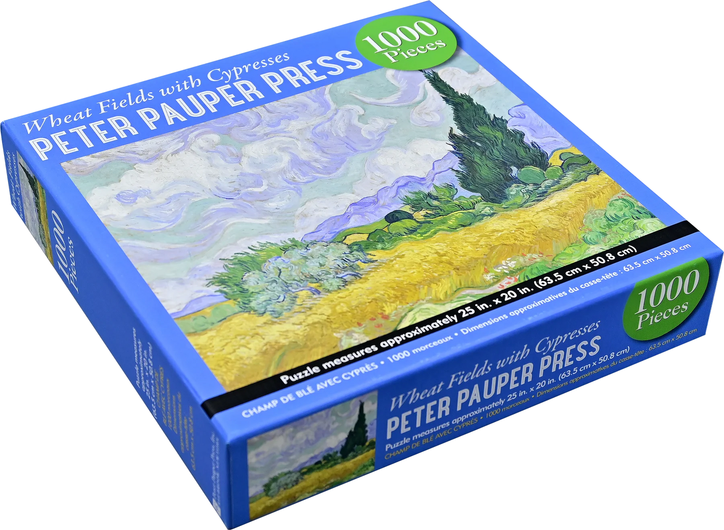 Wheat Fields with Cypresses 1000 Piece Jigsaw Puzzle