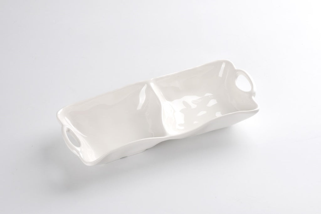 2 Section Melamine Server
