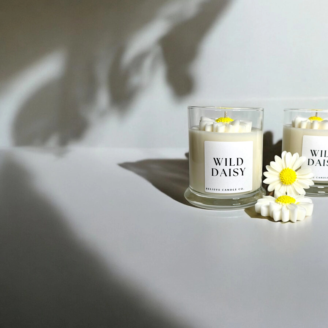 Believe Candle Co. Daisy Floral Candle