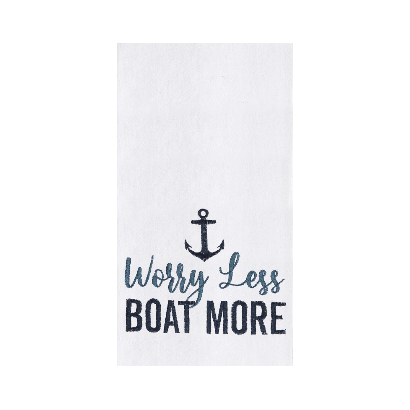 Worry Less Boat More Kitchen Towel