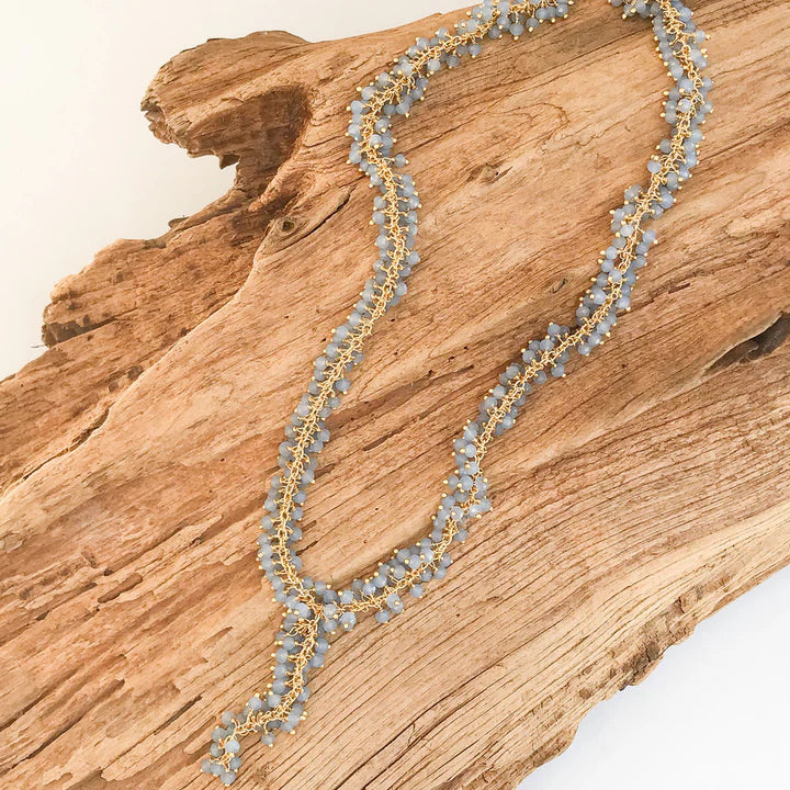 Medium Cluster Rosary Drop Necklace