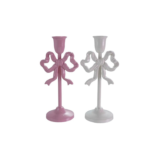 Large Metal Bow Candleholder