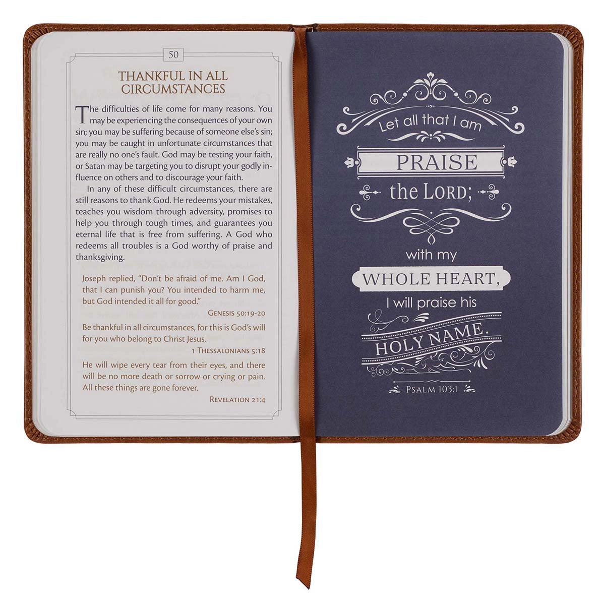 101 Devotions for Men Tawny Brown Faux Leather Devotional