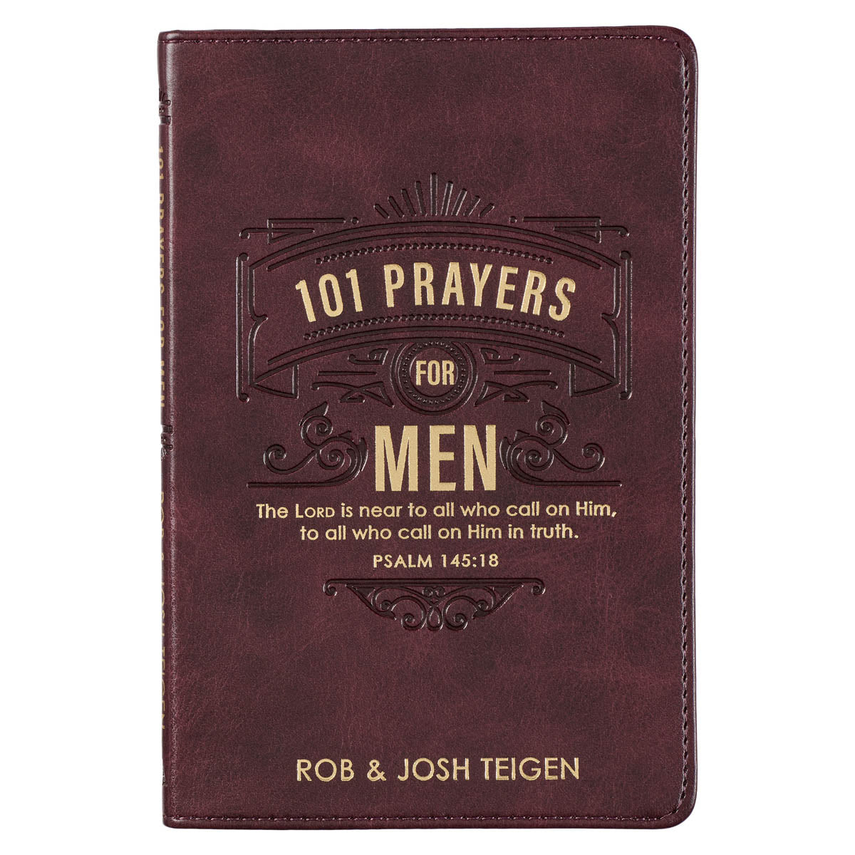 101 Prayers for Men Brown Faux Leather Book