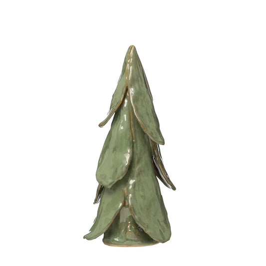 Mint Reactive Glaze Stoneware Tree