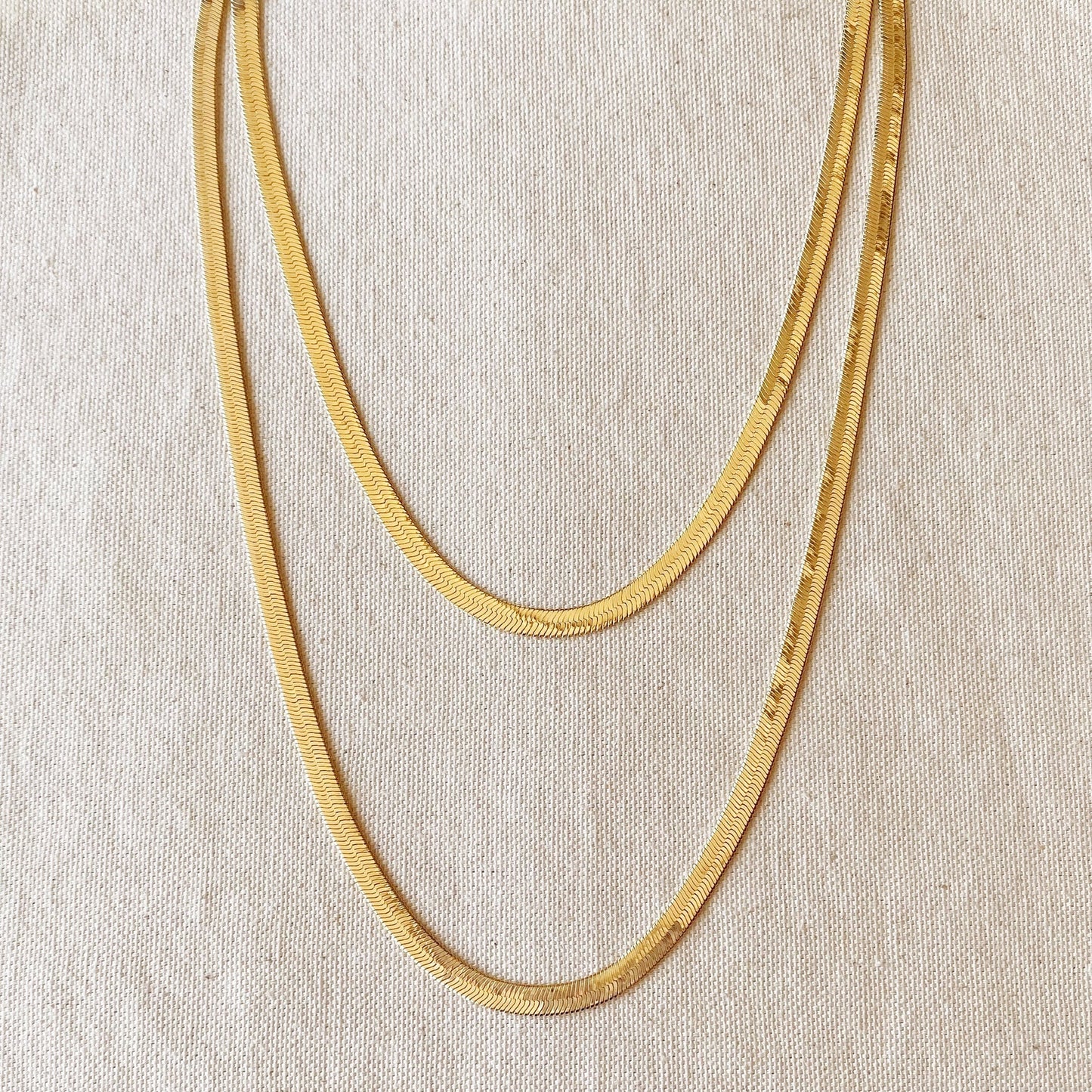 18k Gold Filled 6.0mm Thickness Herringbone Chain