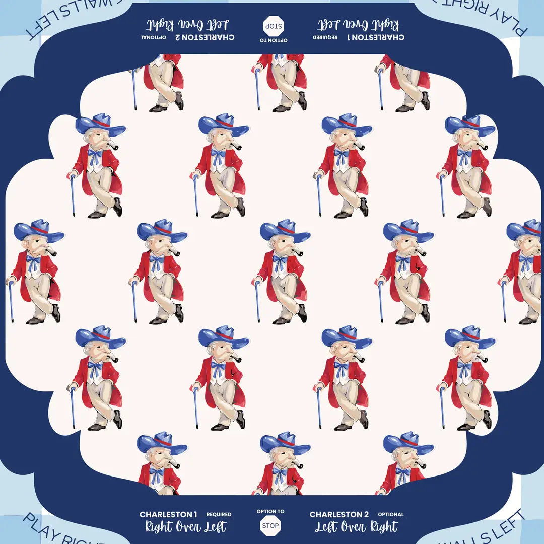 Colonel Reb (Ole Miss)  Mahjong Mat