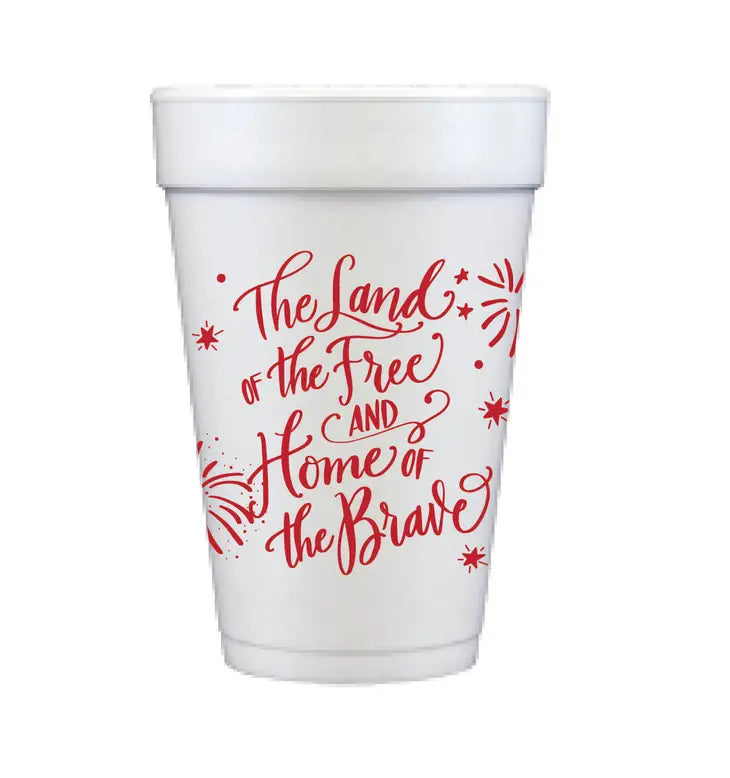 4th of July Foam Cups