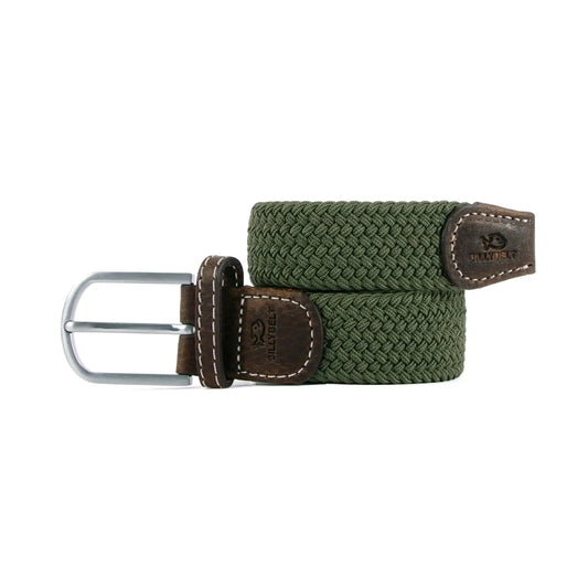 Army Green Elastic Braided Belt