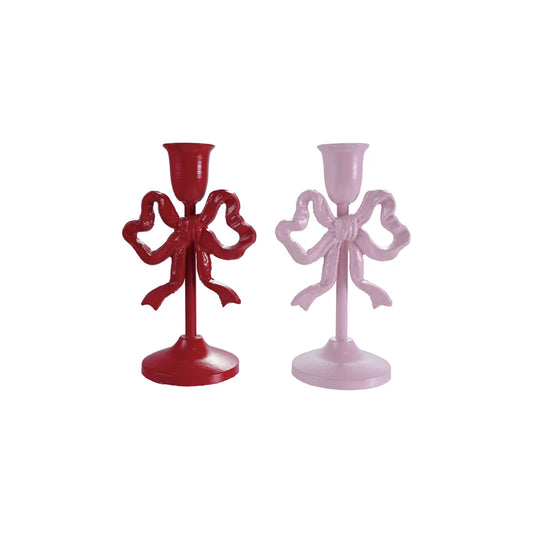 Small Metal Bow Candleholder