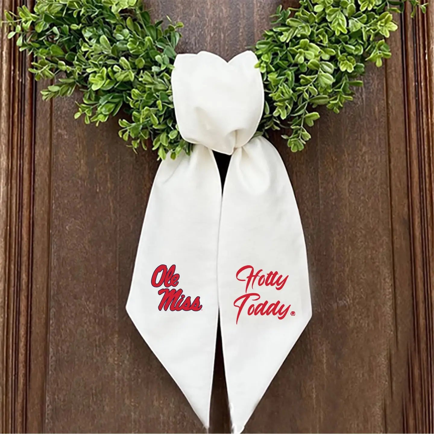 Ole Miss Printed Logo Wreath Sash