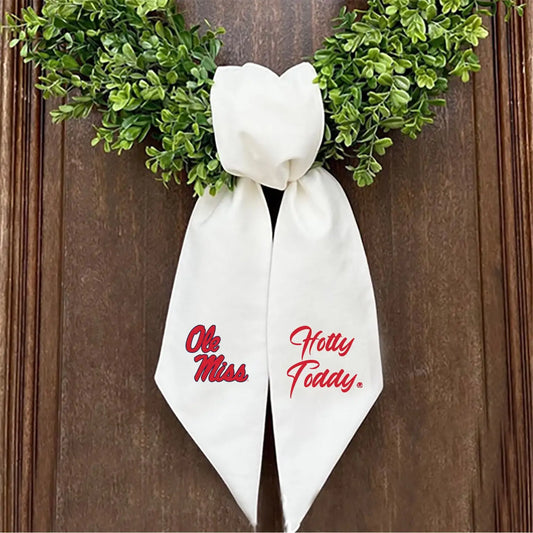 Ole Miss Printed Logo Wreath Sash