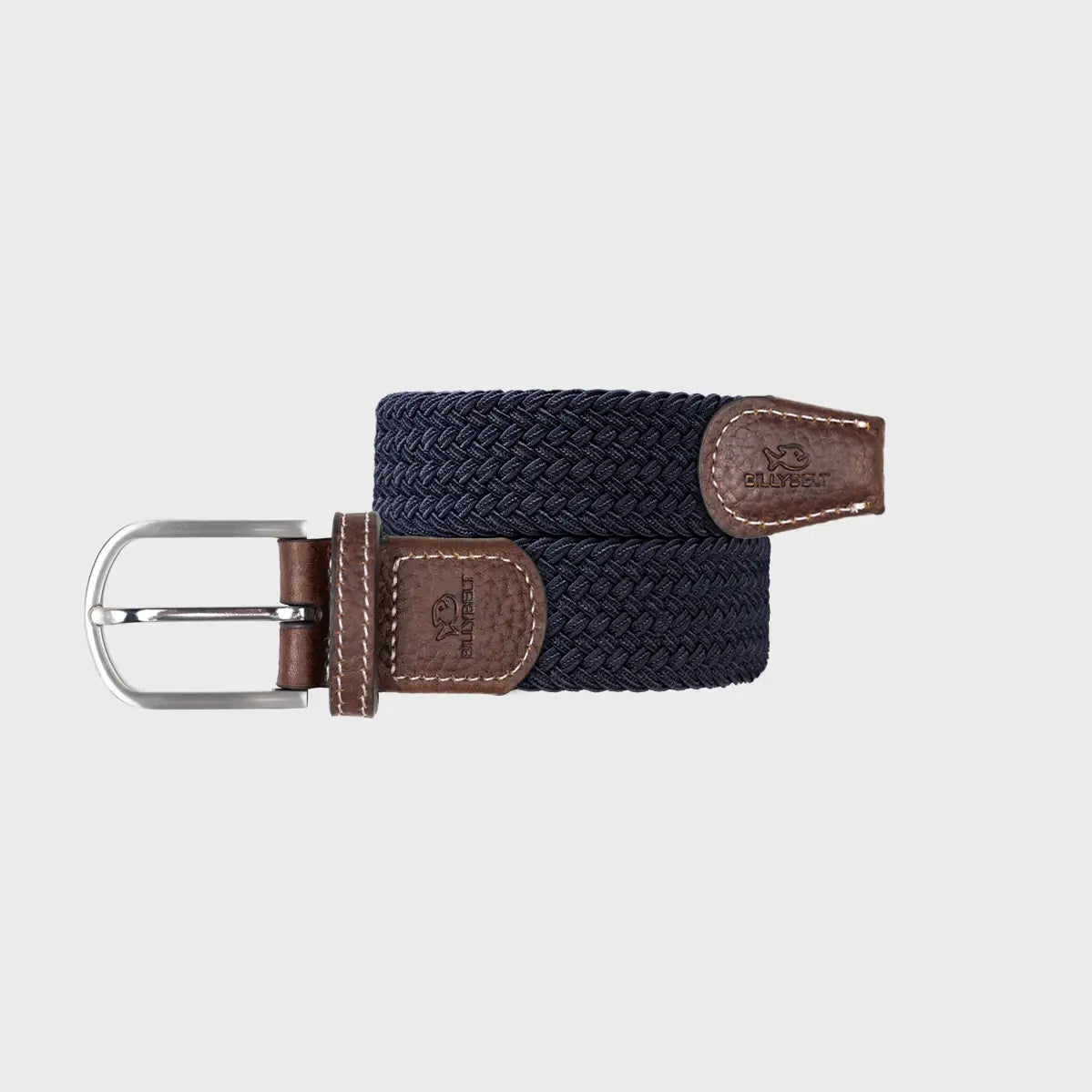 Navy Blue Elastic Braided Belt