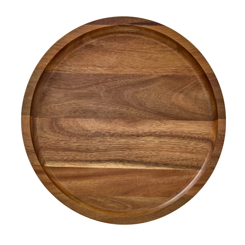 Farberware Build-A-Board Acacia Round Charcuterie Board with Locking Lid