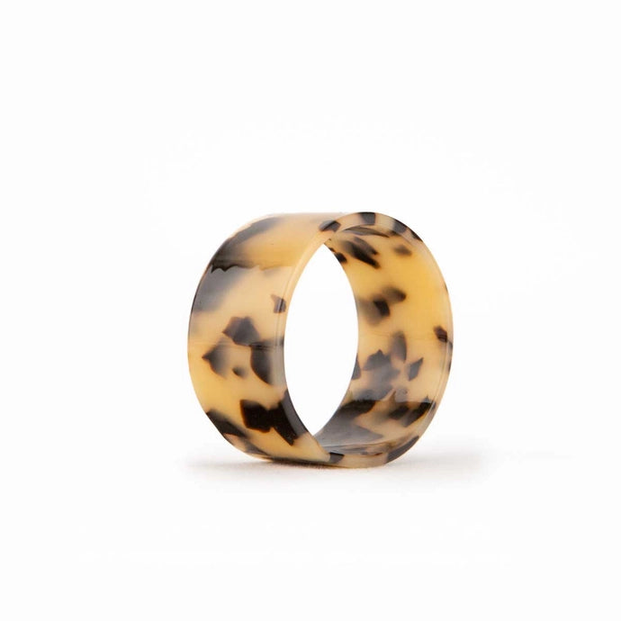 Light Tortoise Acetate Napkin Ring